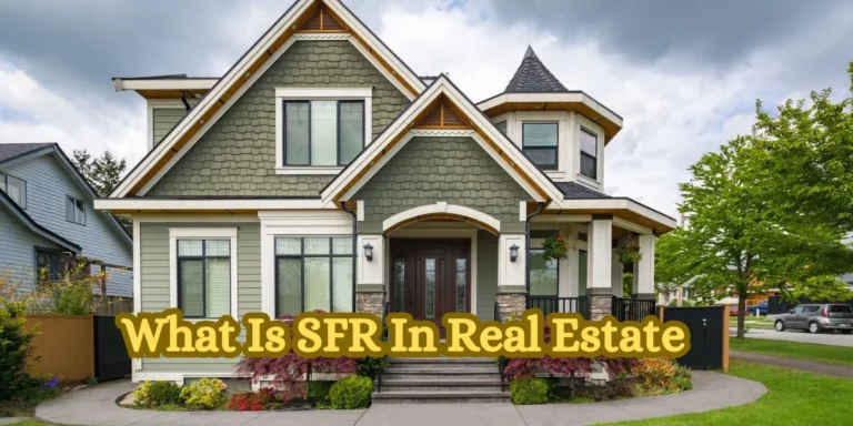 What Is SFR In Real Estate